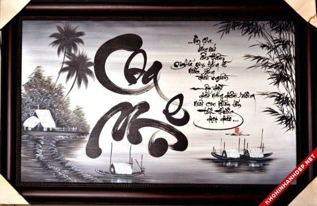 Hình nền thư pháp mang ý nghĩa cuộc sống