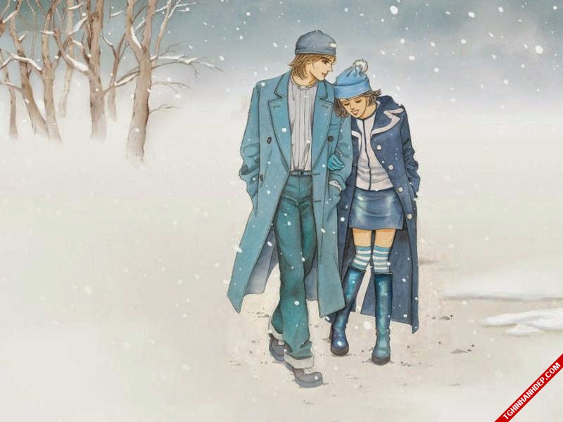 Hình ảnh đẹp về tình yêu của các cặp đôi trong mùa đông
