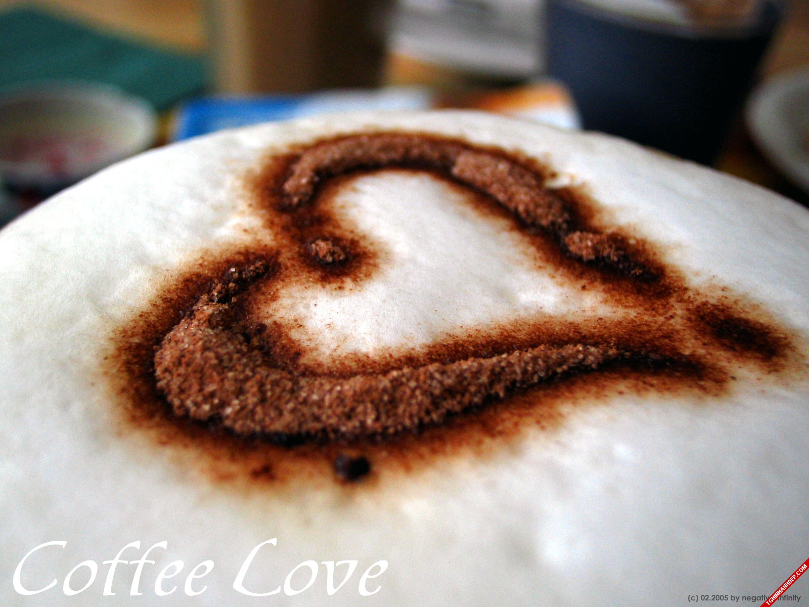 Hình nền đẹp về tình yêu từ những ly cà phê
