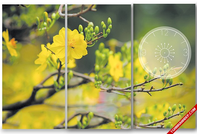 Rộn ràng sắc xuân với tranh treo tường hình hoa mai đẹp nhất