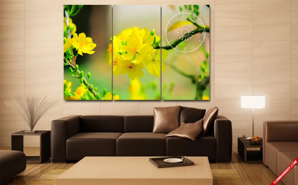 Rộn ràng sắc xuân với tranh treo tường hình hoa mai đẹp nhất