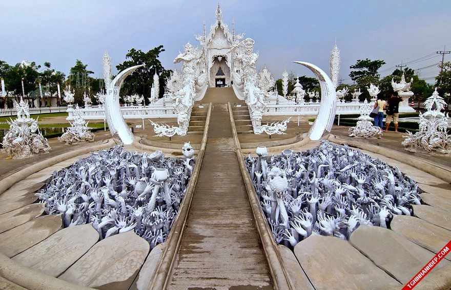 Bộ ảnh cận cảnh đẹp nhất về ngôi đền trắng Thái Lan