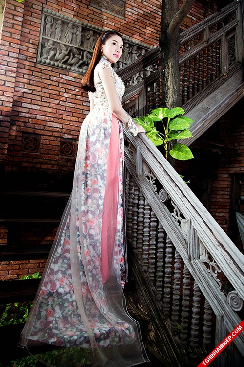 Gợi ý mẫu áo dài cưới đẹp cho cô dâu 2016