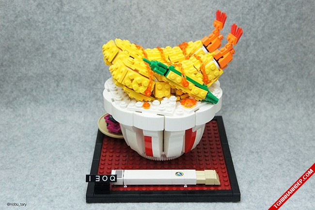 Đã mắt với hình ảnh đồ ăn làm từ những mảnh ghép lego